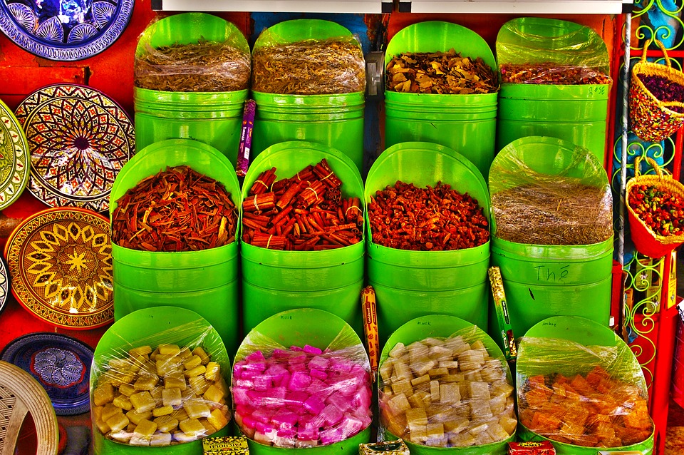אוכל בשוק במרוקו