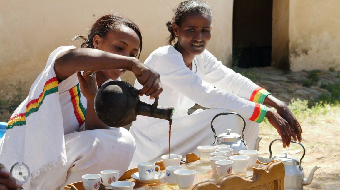 הכנת קפה אתיופי