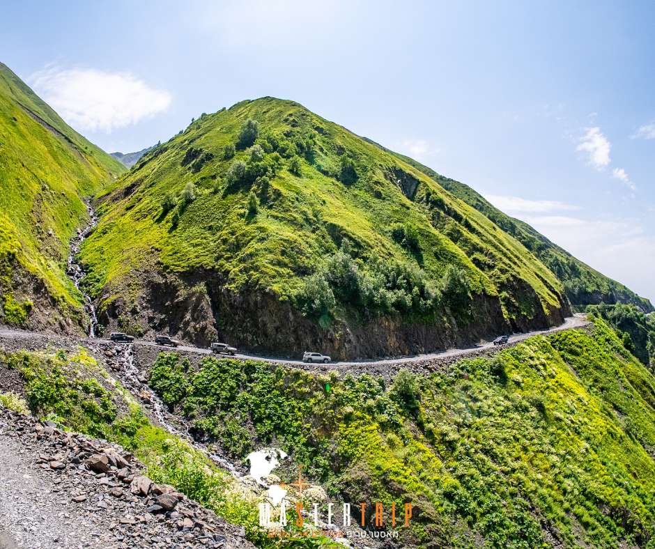 מסע לג'יפאים מיומנים בחבל התושתי בגאורגיה